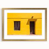 Extra large abstract art print of Santiago, Chile in textured gold frame, featuring earth tones, ideal for living room decor.