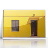 Acrylic print of Santiago, Chile skyline in art deco style with pastel color palette, ideal for modern art wall decor.