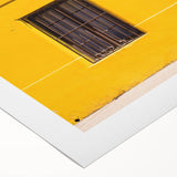 Art deco poster of Santiago skyline in muted gold and blue tones on rolled canvas, suitable for dining room decor.