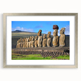 Textured abstract art print of a Chilean landscape in muted earth tones on a framed canvas, suitable for bedroom decor.