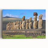 Black and white photograph of a Chilean landscape on large stretched canvas, ideal for kitchen art.