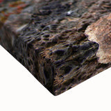 Black and white landscape painting of Galapagos scenery on stretched canvas, suitable for bedroom wall art.