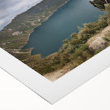 Art deco poster featuring a vibrant, stylized scene of Ecuador on a rolled canvas, ideal for dining room decor.