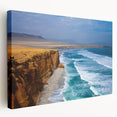 Large art depicting a serene Peruvian landscape on stretched canvas, ideal for kitchen wall art.