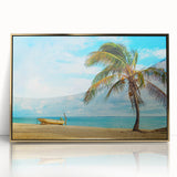 Large art print of a Venezuelan landscape in muted earth tones on a framed acrylic, suitable for modern art wall decor.