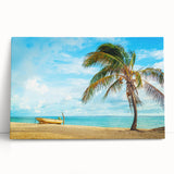 Black and white photograph of Venezuelan scenery on stretched canvas, ideal for kitchen wall art.