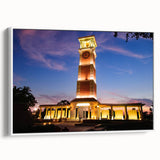 Vintage poster art of Alabama scenery on framed canvas, featuring colorful art in extra large format.