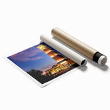 Extra large rolled print of Alabama scenery featuring soft pastel floral designs, ideal for a classy bathroom wall art.