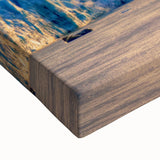 Black and white landscape art painting of Alaska on stretched canvas, ideal for bedroom wall decor.