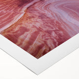 Art deco poster of Arizona's Coyote Buttes in muted earth tones on rolled canvas.