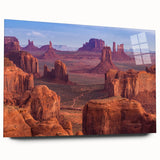 Acrylic print of the Grand Canyon in earthy tones, ideal for bedroom or dining room art.