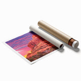 Extra large rolled print of Sedona landscape in muted earth tones, ideal for classy bathroom wall art.