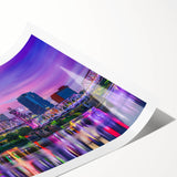 Extra large wall art featuring line art flowers in muted tones on rolled canvas, suitable for large living room decor.