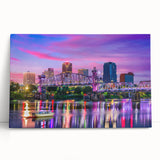 Black and white photograph of Arkansas scenery on large stretched canvas, suitable as kitchen wall art or bedroom decor.