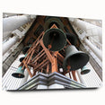 Large abstract wall art depicting the Berkeley, California skyline in muted earth tones on acrylic glass.