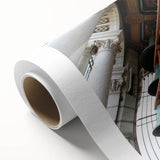 Art Deco style poster of Berkeley, California scenery on rolled canvas, featuring soft pastel colors.