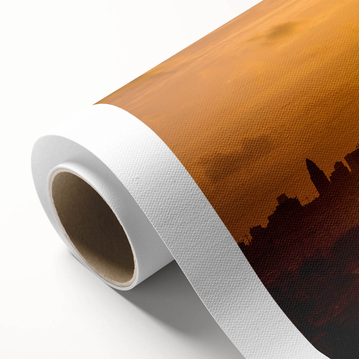 Art deco poster of Beverly Hills scenery on rolled canvas, featuring pastel shades, ideal for nursery wall art.