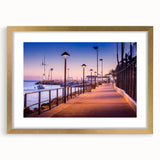 Extra large abstract art print of California's Catalina scenery in muted earth tones, framed in gold.