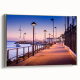 Landscape art painting of Catalina, California on a framed canvas.