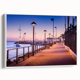 Vintage poster art of Catalina, California on a framed canvas.