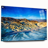 Acrylic print of Death Valley landscape in muted earth tones, suitable for bedroom or dining room decor.