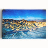 Black and white photograph of Death Valley on stretched canvas, suitable as large kitchen wall art.