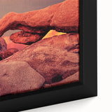 Extra large framed canvas featuring a textured depiction of Joshua Tree in black with colorful accents.