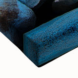 Large art of Lake Tahoe in black and white on stretched canvas, depicting serene landscape, ideal for bedroom wall decor.