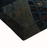 Large art of the Los Angeles skyline in black and white on stretched canvas, ideal for bedroom wall decor.