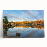 Black and white large art print of Sacramento scenery on stretched canvas, ideal for kitchen wall art.