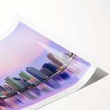 Extra large wall art featuring line art flowers in neutral colors on a rolled print, suitable for large living room decor.