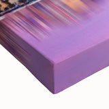 Black and white landscape art painting of San Diego on stretched canvas, ideal for bedroom wall decor.