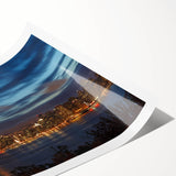 Extra large wall art featuring line art flowers in muted tones on a rolled canvas, ideal for large living room decor.