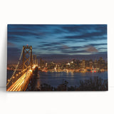 Black and white stretched canvas of San Francisco skyline, ideal for kitchen wall art or bedroom ambiance.