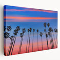 Large stretched canvas depicting a serene Santa Barbara landscape in soft pastel shades, ideal for kitchen wall art.