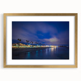 Extra large abstract art print of Santa Cruz scenery in gold frame, featuring textured strokes in earthy tones.