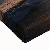 Large art of Santa Monica landscape in black and white on stretched canvas, suitable for bedroom wall decor.