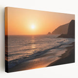 Large canvas print of Santa Monica pier with pastel sunset hues, ideal for kitchen wall art.