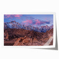 Rolled print of Sierra Nevada scenery in soft earth tones, ideal for art wall dining room decor.