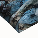 Large art of Yosemite landscape in black and white on stretched canvas, suitable for bedroom wall decor.