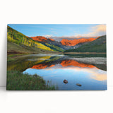Black and white image of Vail, Colorado on stretched canvas, ideal for kitchen wall art.
