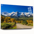 Acrylic print of Aspen, Colorado scenery in muted earth tones, suitable for bedroom or dining room decor.