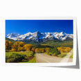Rolled print of Aspen, Colorado scenery in autumn colors, ideal for art wall dining room.