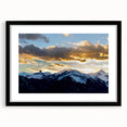 Extra large framed abstract print of Telluride, Colorado in vibrant colors on textured art canvas.