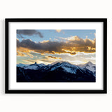Extra large framed abstract print of Telluride, Colorado in vibrant colors on textured art canvas.