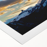 Art deco poster featuring Telluride, Colorado scenery in vibrant autumn hues on rolled canvas.