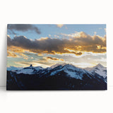Black and white stretched canvas of Telluride, Colorado scenery, ideal for kitchen wall art.