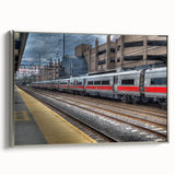 Landscape art painting of a Connecticut scenery on framed canvas, featuring muted earth tones, ideal for living room decor.