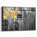 Black and white landscape art of Delaware scenery on a framed canvas, ideal for bedroom decor.