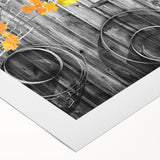 Art deco poster of Delaware scenery in muted blues and greens on rolled canvas, suitable for dining room wall art.